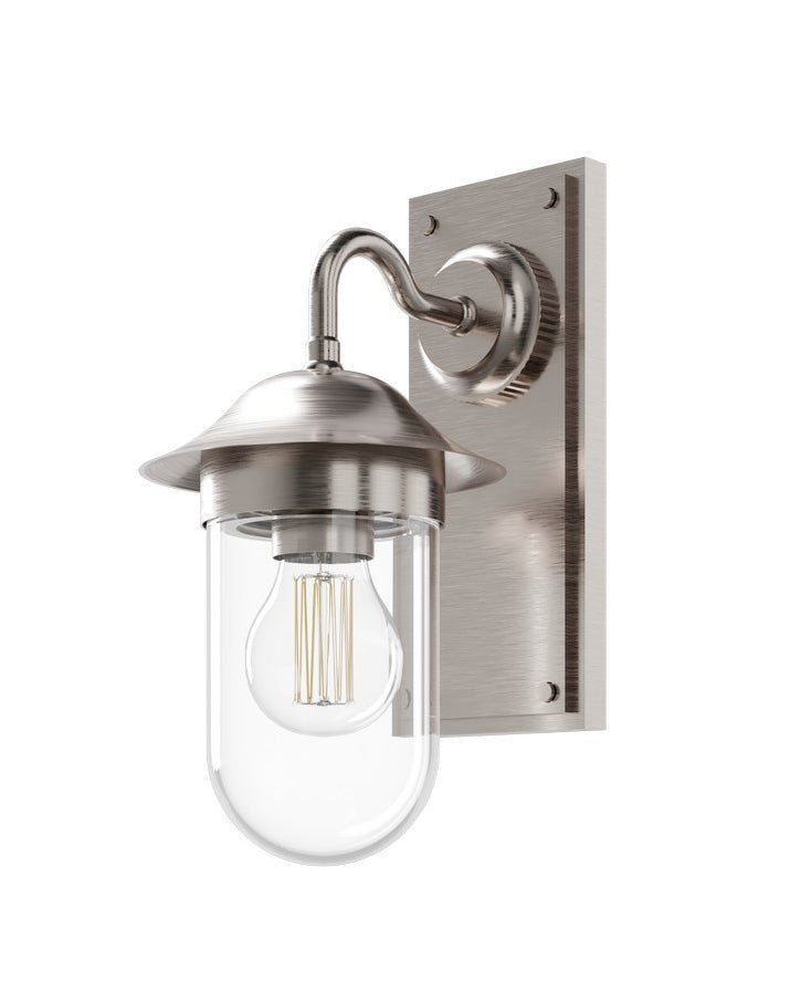 Badrumslampa Guild - Vägglampa, borstad nickel image
