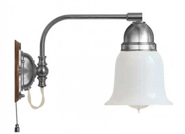 Wall Light - Gripenberg - Nickel - Opal White Cloche Shade image