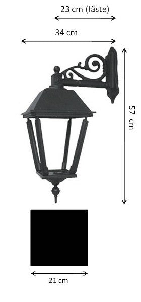 Utelampe - Fasadelykt Sollerö L4 hengende image