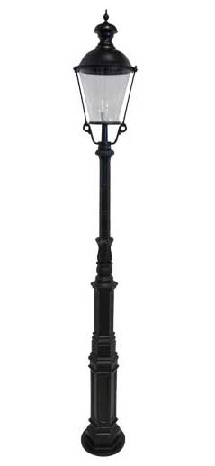 Lamppost Ljuså S4 - Round black