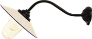 Udendørslampe - Staldlampe 45° krog, hvid skærm thumbnail image