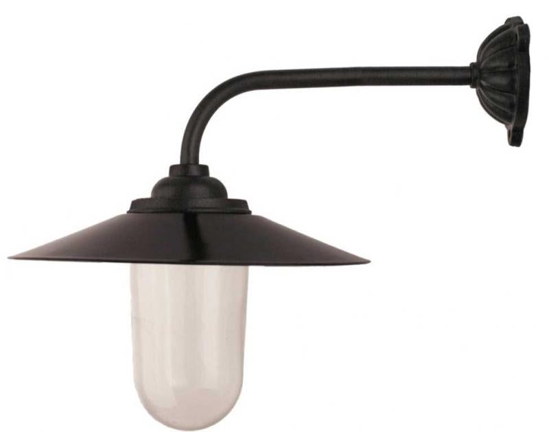 Outdoor Light - Fixed 90° Light, Black Shade