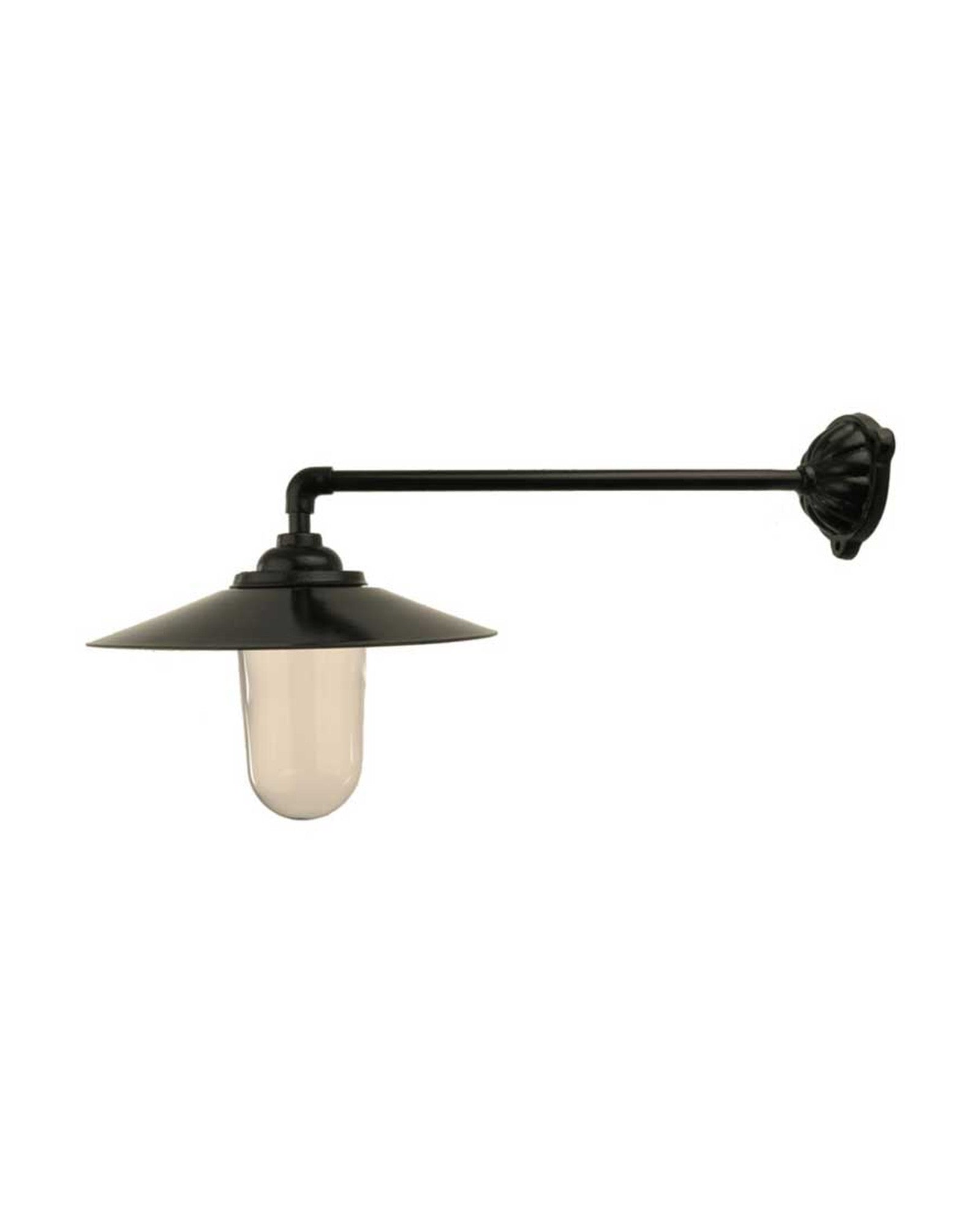 Luminaire extérieur - applique de grange Raccord droit à 90°, écran noir image