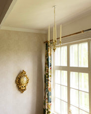 Brass Chandelier - Sekelskifte Four-Armed thumbnail image