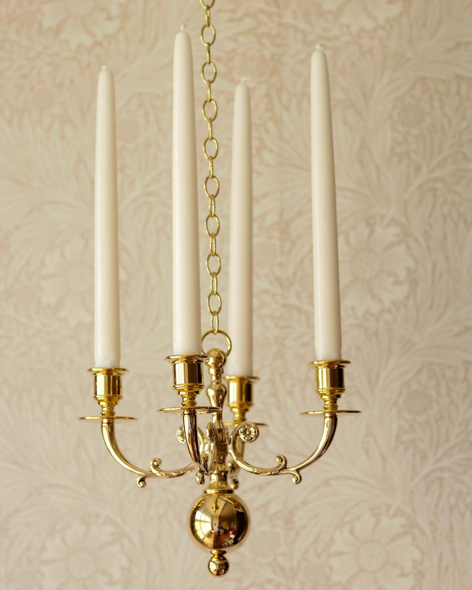 Brass Chandelier - Sekelskifte Four-Armed image