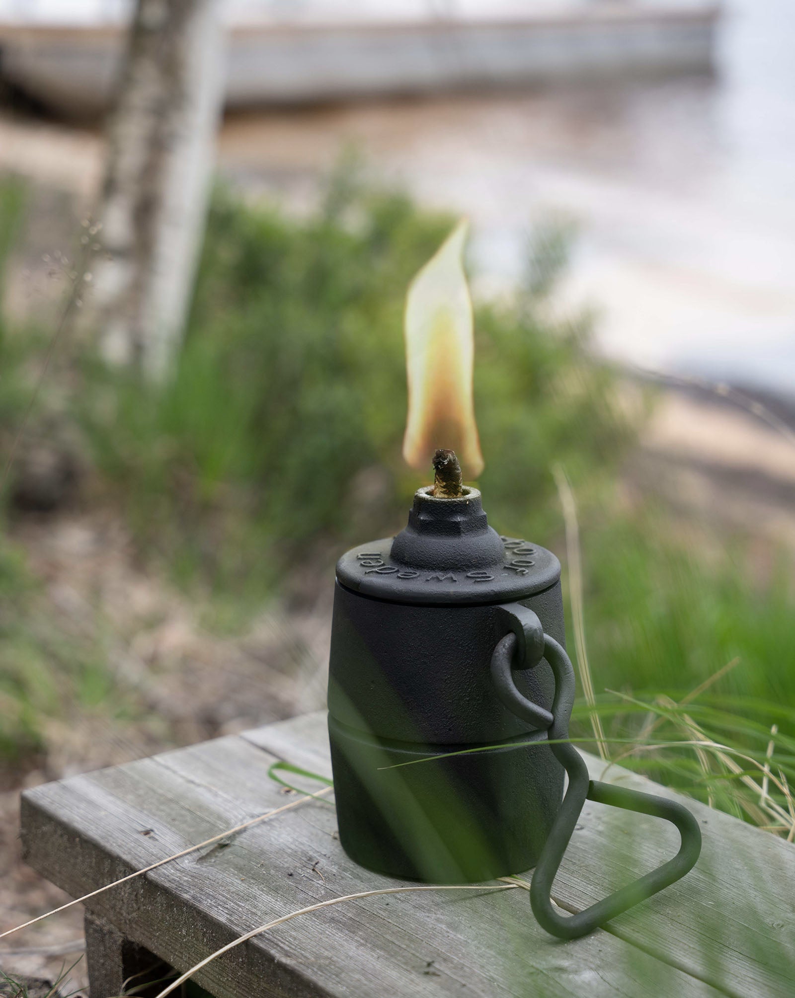 Oil Lamp - Kerosene Lamp Cast Iron Småland image