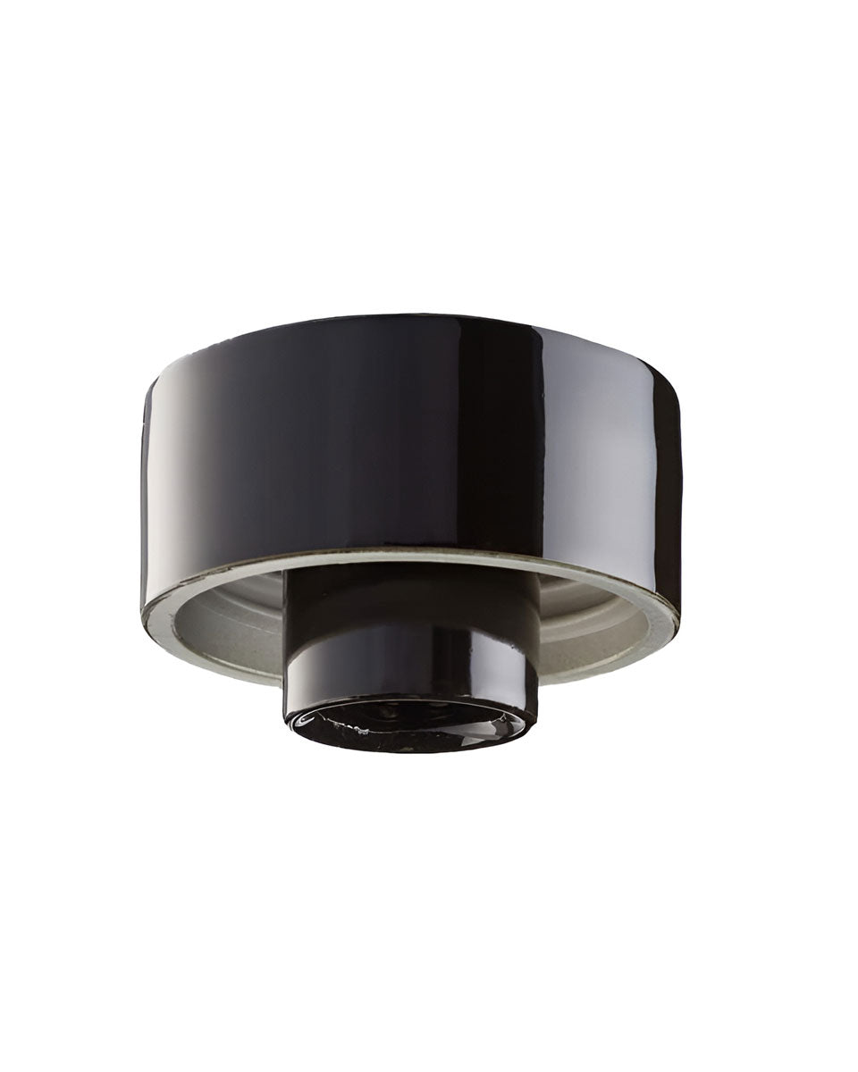 Lampsockel porslin - Svart/rak IP20 image