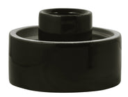 Lampesokkel af porcelæn – sort/lige, IP20 thumbnail image