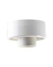 Lampesokkel af porcelæn – hvid/lige, IP20 thumbnail image