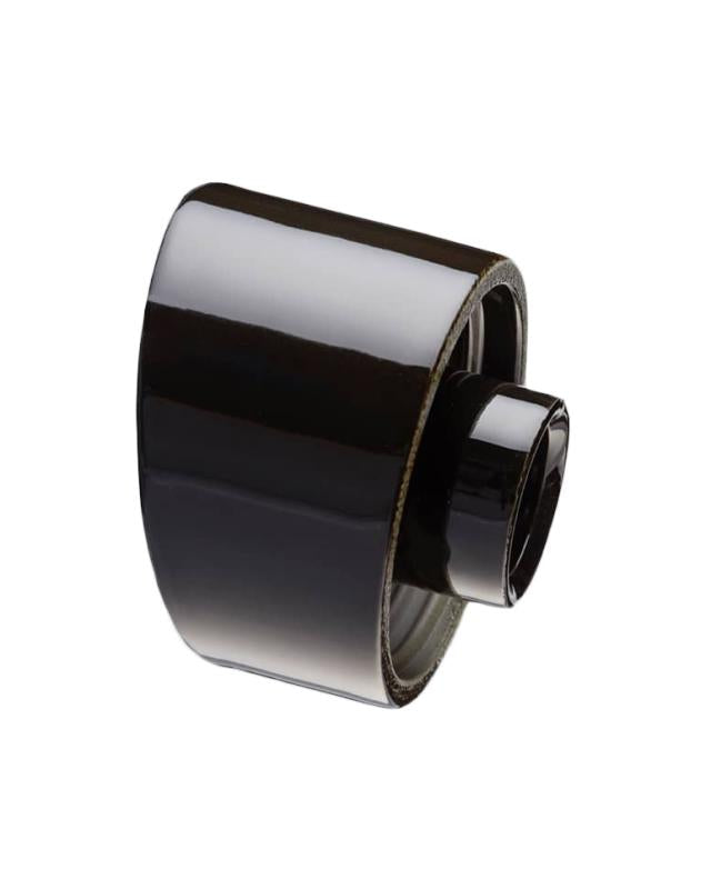Porcelain light fixture base IP20 - Black/angled