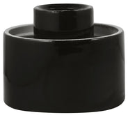 Porcelain light fixture base IP54 - Black/vertical thumbnail image