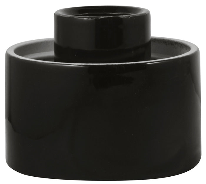 Porcelain light fixture base IP54 - Black/vertical image