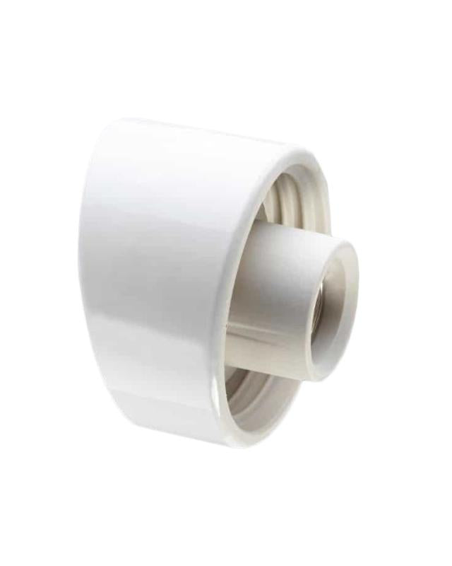 Porcelain light fixture base IP54 - White/angled