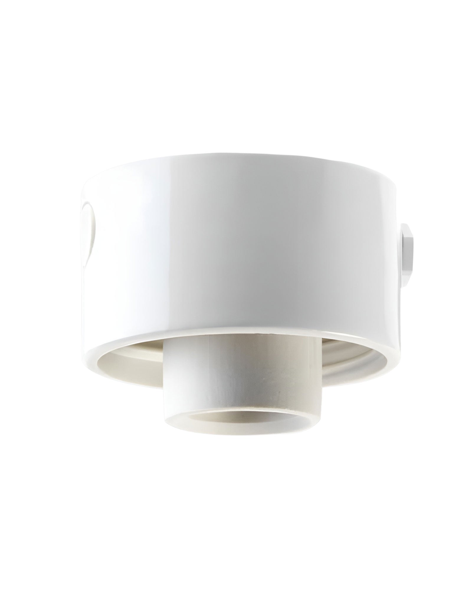 Lampesokkel, udendørs/vådrum - hvid/lige/kugle, IP54 image