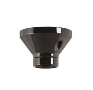 Lamp holder 100 mm (4.33 in.) straight - Black porcelain thumbnail image