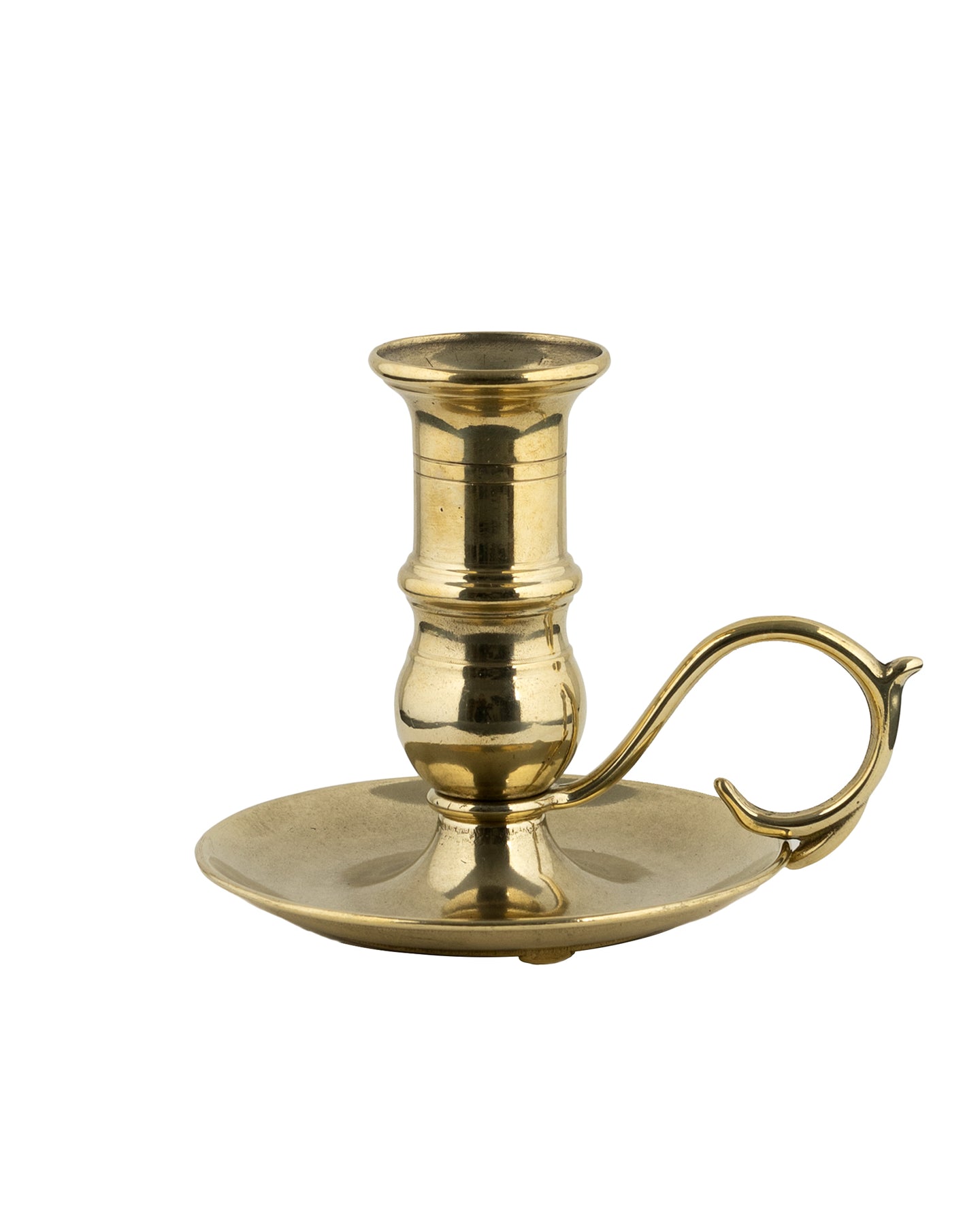 Brass Candlestick - Chamberstick 10 cm (3.74 in)