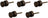Insulator knob - Brown porcelain (5-pack)