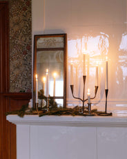 Bougeoir argenté - Bougeoir de bureau 10 cm thumbnail image