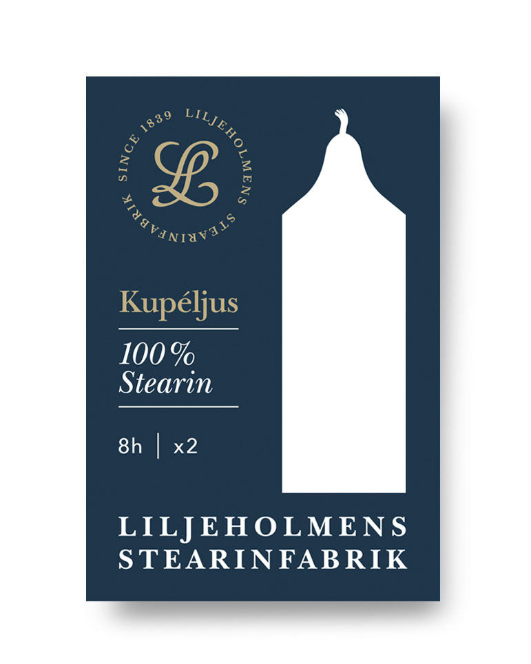 Liljeholmens Compartment Candles - Pillar candles white 2-pack