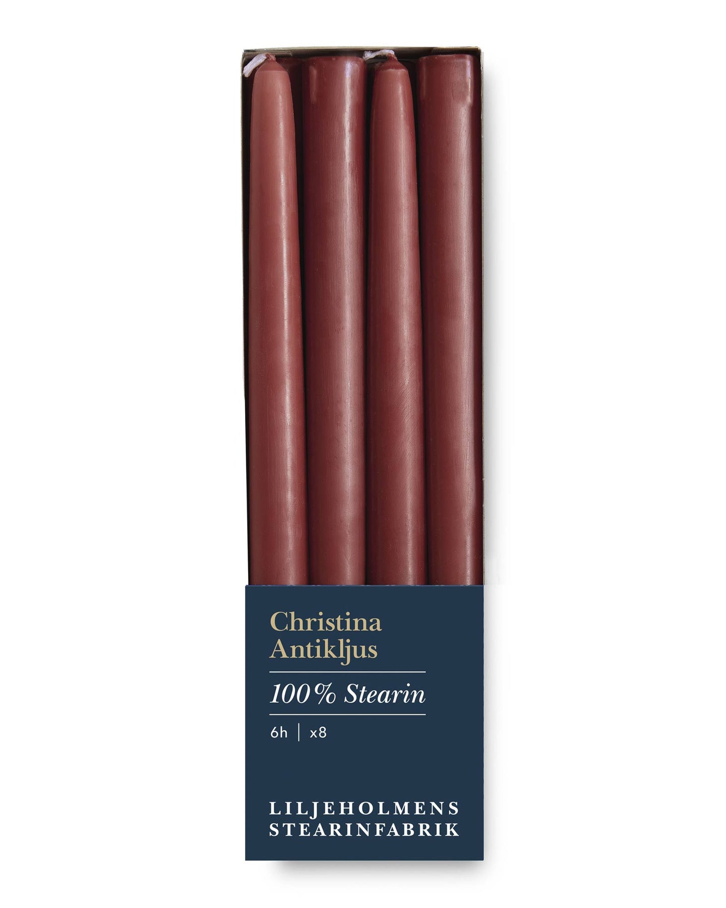 Liljeholmens Christina antique candle – 8-pack Brick