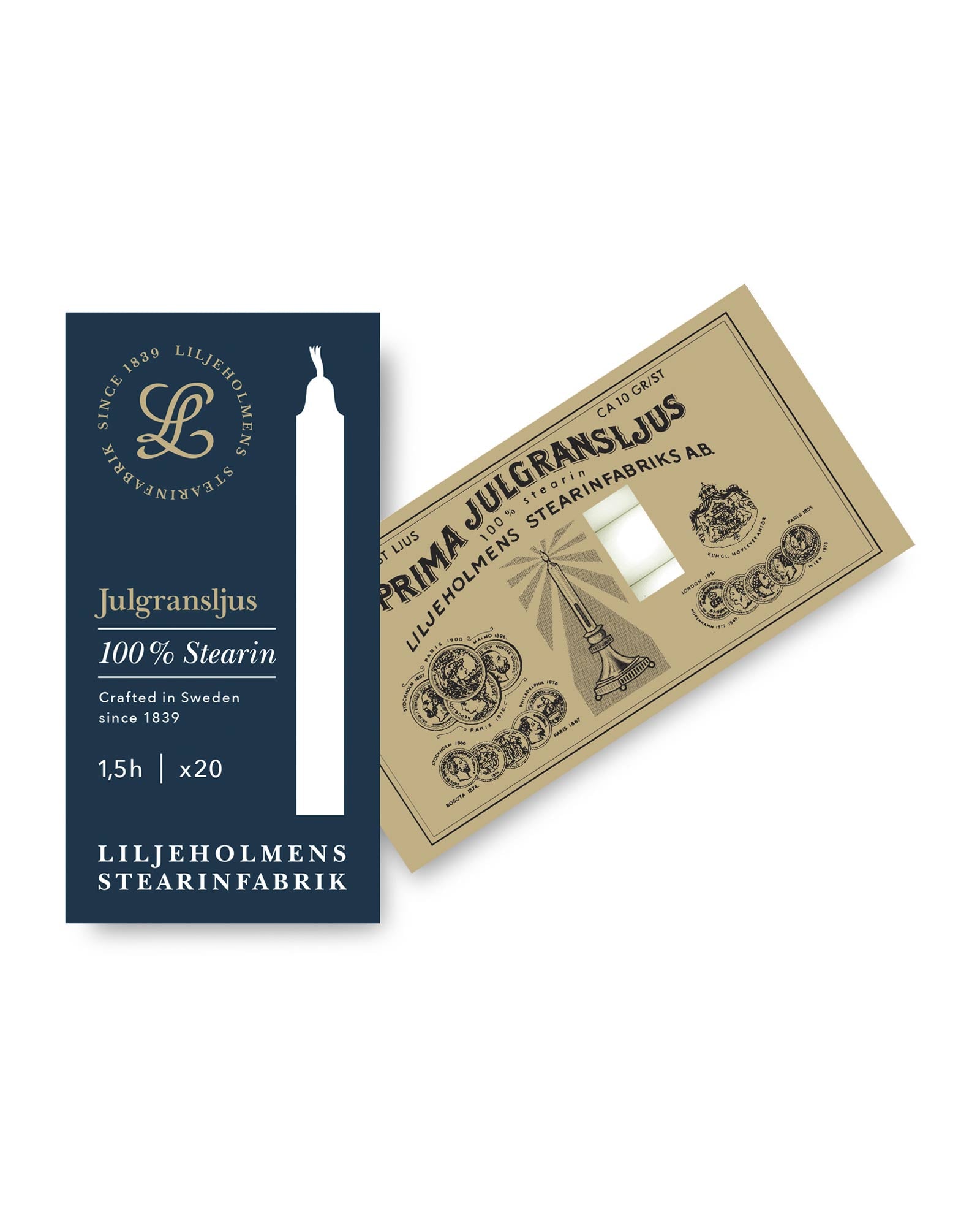 Liljeholmens Christmas tree candles - 20-p white image