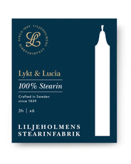 Liljeholmens Lykt- & Lucialjus - 6-pack vit thumbnail image