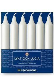 Liljeholmens Lykt- & Lucialjus - 6-pack vit thumbnail image