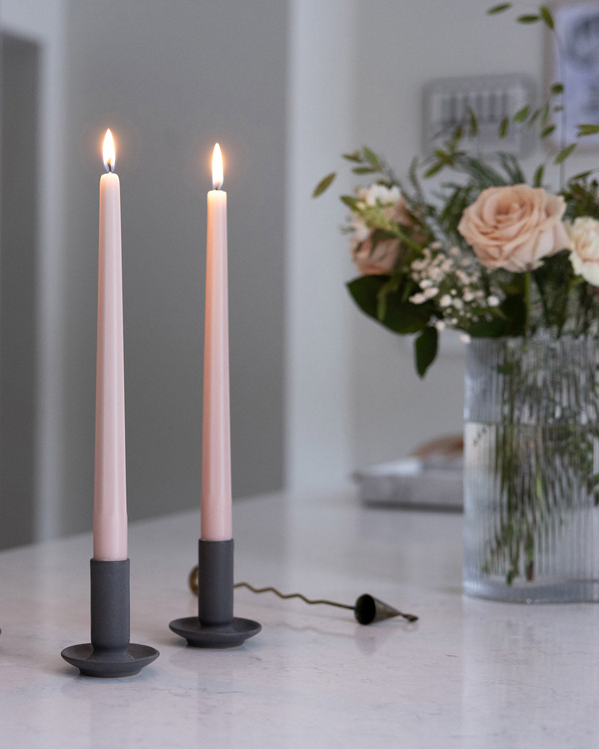 Liljeholmens Taper Candles - 4-pack Dusty Pink image