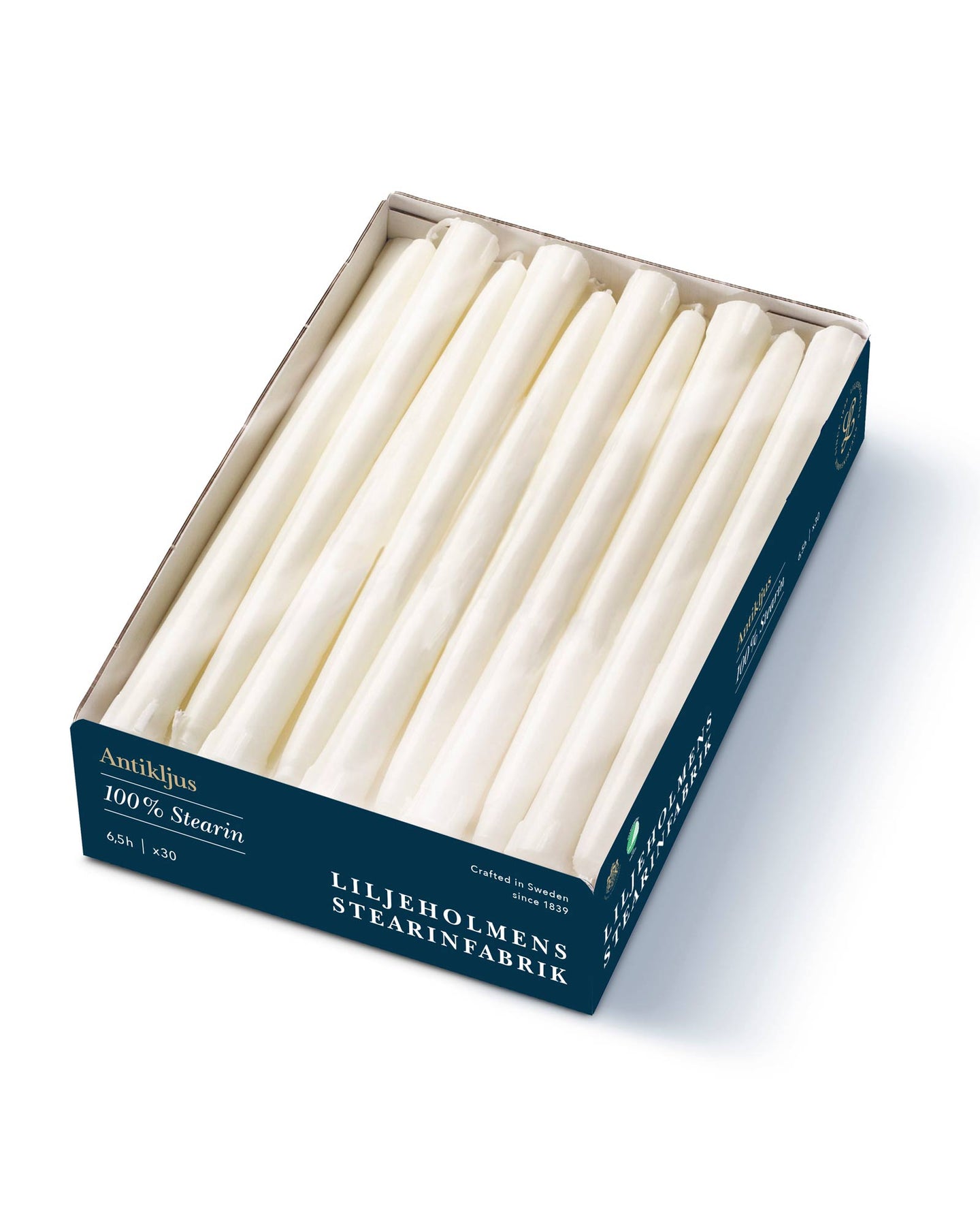 Liljeholmens Antique candles - 30-p white