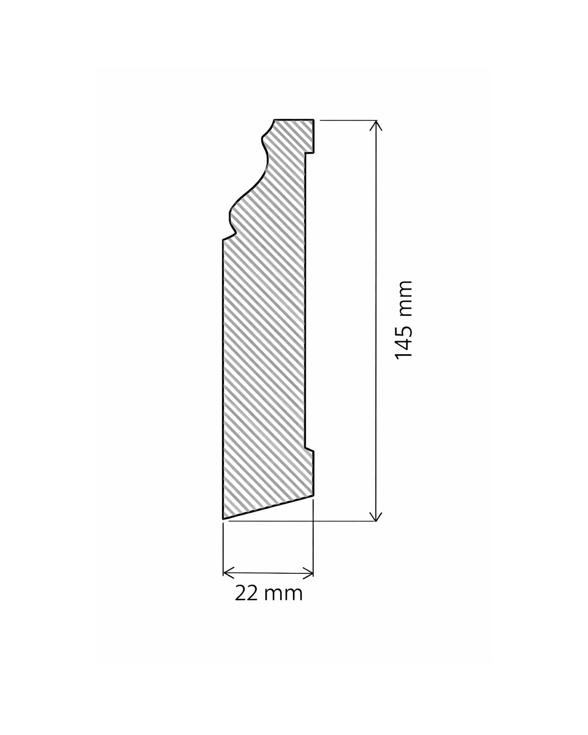 Floor trim - Classic 145 mm (5.71 in.) image