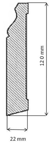 Floor trim - Classic 120 mm (4.72 in.) thumbnail image