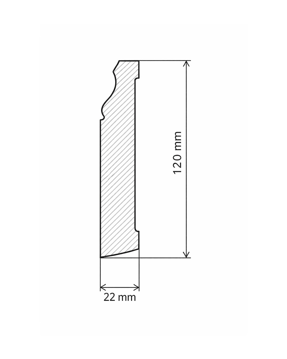 Floor trim - Classic 120 mm (4.72 in.) image