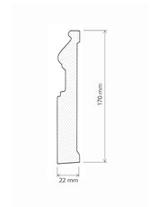 Musterstück - Sockelleiste - Särö 170 mm thumbnail image