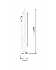 Sample Piece - Floor trim - Jugend IV, 145 mm thumbnail image