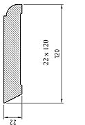 Musterstück - Bodensockel - 1920er 120 mm thumbnail image