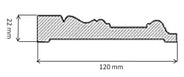 Door trim - Stil 120 mm (4.72 in.) thumbnail image