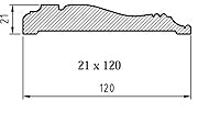 Karmlist - Sundborn 120 mm thumbnail image