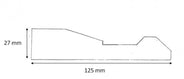 Sample Piece - Casing plinth block - Sekelskifte 125 mm thumbnail image
