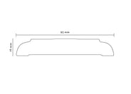 Prøve Stykke - Karm - Ligesidet, 16 x 95 mm thumbnail image