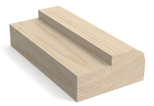 Doorframe - Rustic rounded 44 x 95 mm (1.73 x 3.74 in.) (length 5.1 m) (16.7 ft.)