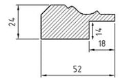 French panel end list - 52 mm thumbnail image