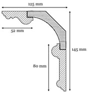 Deckenleiste, dreiteilig, Holz – Byggmästarn thumbnail image