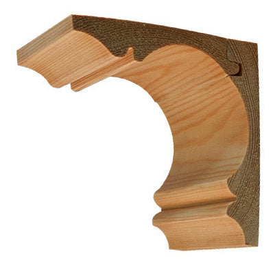Wood cornice - Two-piece classic 115 mm (4.53 x 4.53 in.)