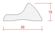 Molding - Door Panel Molding 15 x 33 mm (0.59 x 1.3 in.) thumbnail image