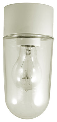 Porzellanlampe Außenbereich/Feuchtraum – IP54/Weiß/gerade thumbnail image