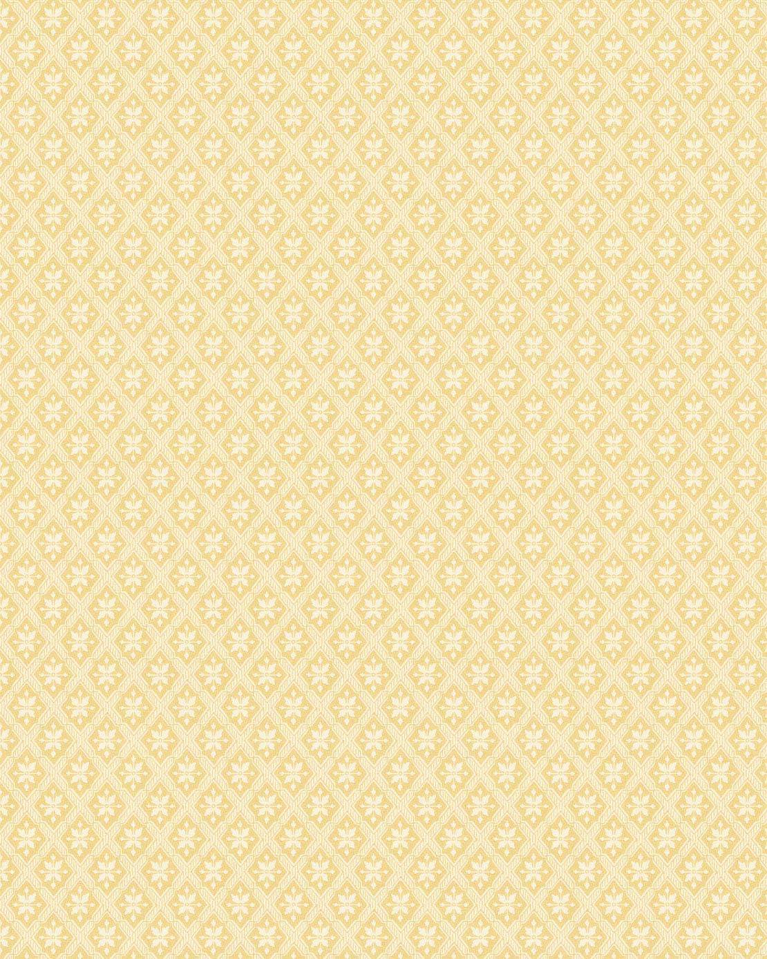 Wallpaper - Mölletorp white/yellow
