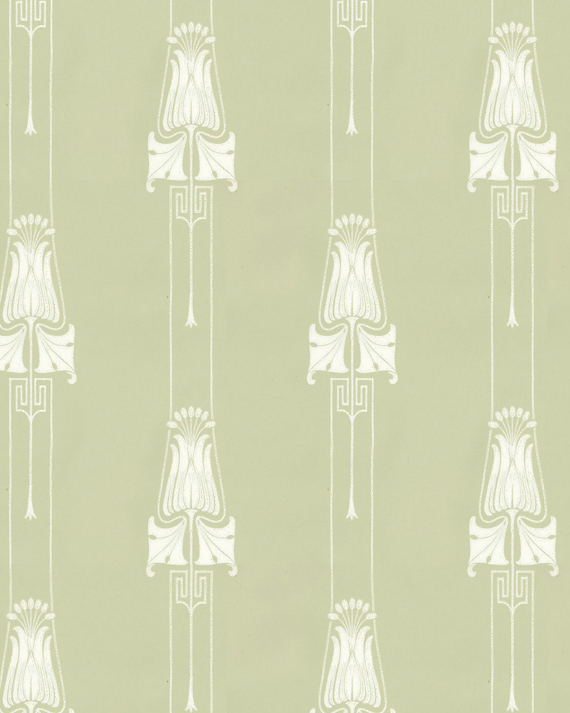 Wallpaper - Slottsviken green/white