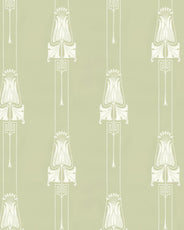 Lim & Handtryck Tapet - Slottsviken grön/vit thumbnail image