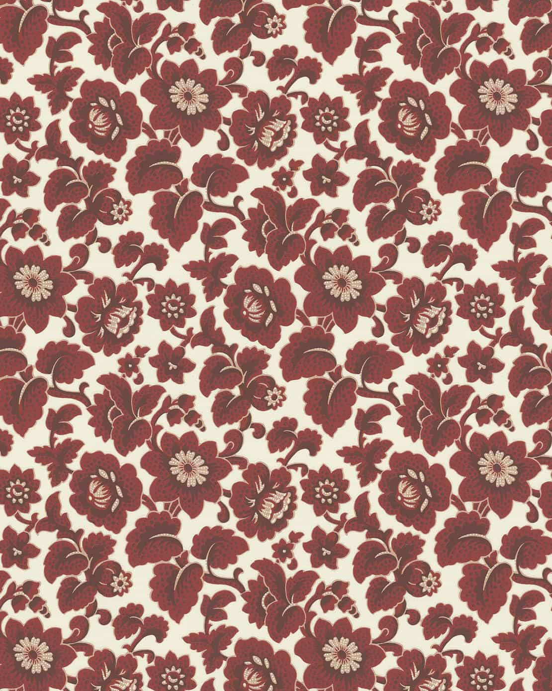 Wallpaper - Theorins konditori twig/red