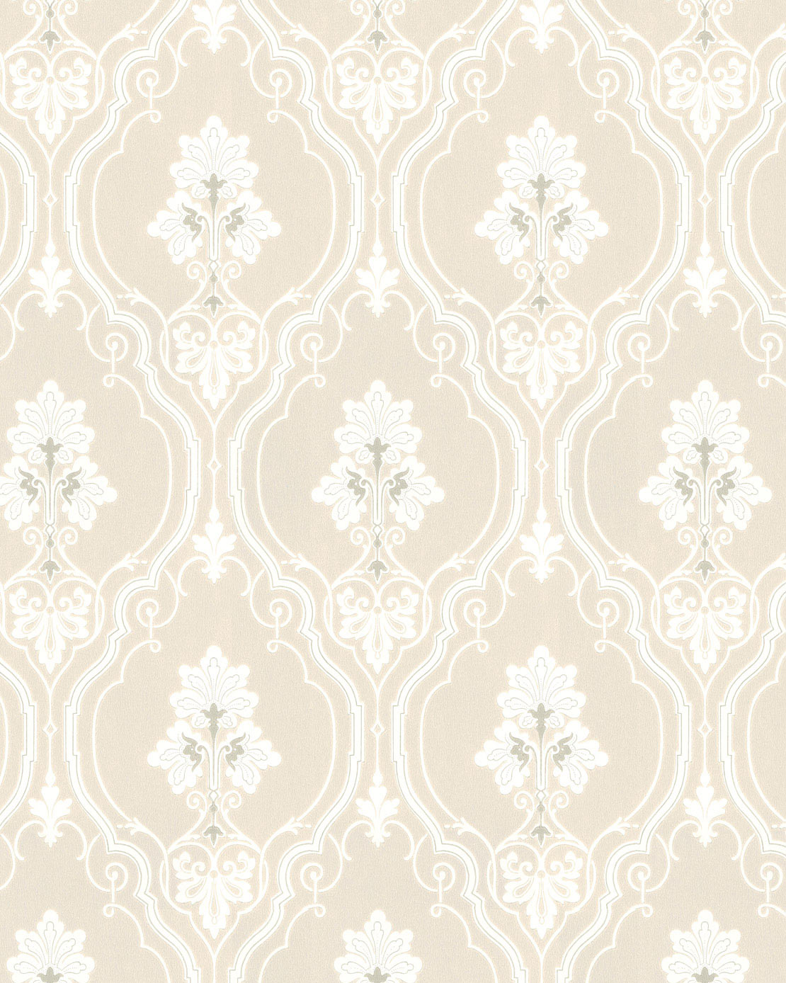 Wallpaper - Älgå, white/peat